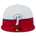 thumbnail image 2 of Men's New Era  Red/White Philadelphia Phillies Paint Stroke 59FIFTY-Fitted Hat, 2 of 5