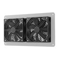 thumbnail image 4 of Solar Exhaust Fan Air Extractor Ventilator Solar Panel Powered Dual Fan for Dog Chicken House Greenhouse RV, 4 of 5