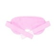 thumbnail image 2 of VONKY Eye Patch PVC Fabric Blindfold Hot Cold Compress Eyepatch Elastic Sleeping Eye Protection, Light Red, 2 of 6