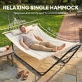 thumbnail image 4 of Outsunny Hamac avec Support, Oreiller Détachable, Capacité de 264 Lb, Crème, 4 of 10