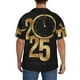 thumbnail image 3 of Fotbe 2025 Happy New Year Camisa Estampada de Manga Corta para Hombre, Casual de Verano, Estilo Playero, Sin Arrugas-Small, 3 of 5