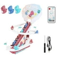 thumbnail image 1 of Juguete eléctrico para subir escaleras, juguetes educativos con luces, actividades de aprendizaje, adorable juego de tobogán para vacaciones, niñas, , rojo remoto Macarena Juego de subir escaleras, 1 of 7