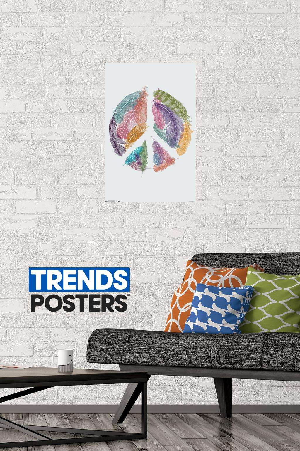 Rachel Caldwell - Feather Peace Wall Poster, 14.725" x 22.375"