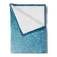 thumbnail image 2 of Evergreen Soft Flannel Fleece Throw Blanket, Snowy Sky Scenery with Silhouettes of Spruce Trees in Winter, Cozy Plush for Indoor and Outdoor Use, 50" x 60", Sea Blue and Pale Blue Grey, by Ambesonne, 2 of 5