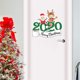 thumbnail image 4 of Inteprter 2021 Feliz Navidad pegatinas de pared ventana Santa Claus pegatinas de vidrio adornos navideños para el hogar adornos decoración de fiesta de Kits de decoración para fiestas 15*14.5 CM Inteprter HA002271-01, 4 of 6