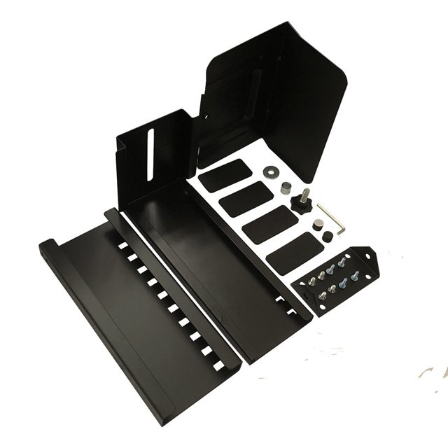 Percha para host de computadora, percha para chasis de host de escritorio, percha para host colgante, base fija para remolque, estante ajustable