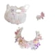 thumbnail image 2 of Conjunto de vestido de muñeca de peluche Haz tus propias muñecas con accesorios para fotos con banda para el cabello Conjunto de vestido de hada DIY, 2 of 8
