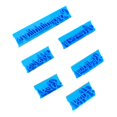 thumbnail image 1 of 6 uds. Para decoración de tartas, letras de frases escritas a mano, molde para sello de azúcar, molde de impresión curvo, herramientas para hornear DIY, 1 of 1