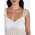 thumbnail image 4 of Madden NYC Floral Lace Babydoll Top with Flutter Sleeves, Sizes XXS-XXL, 4 of 5
