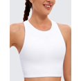 thumbnail image 3 of Top Deportivo CRZ YOGA con Cuello Alto y Espalda Racer, Blanco, Talle Grande, 3 of 7