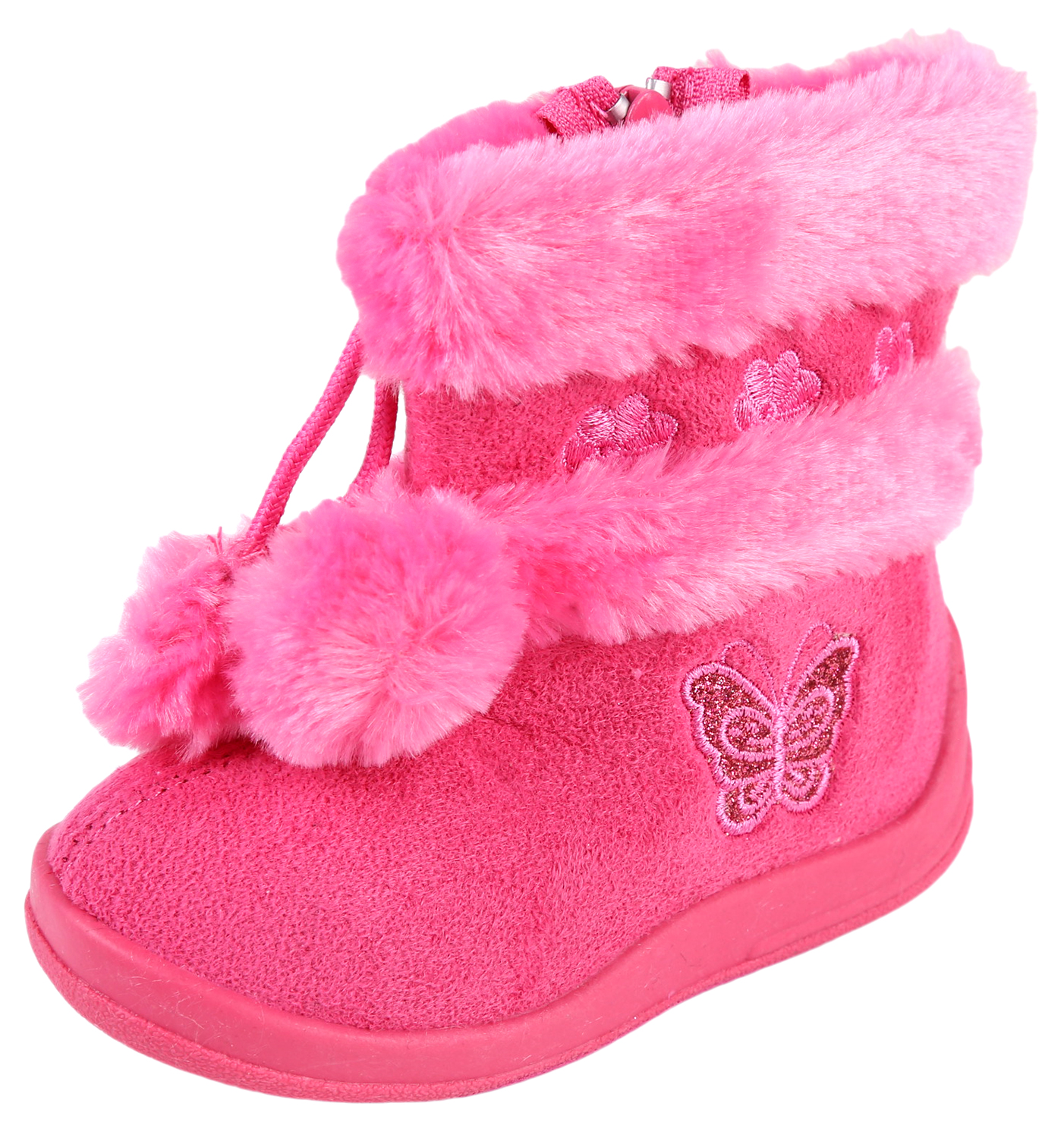 Kali Footwear Girl's Zello Boots for Toddler Girls | Glitter Boots | Pom Pom | Hot Pink 9 Toddler - image 1 of 5