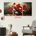 thumbnail image 4 of 2D Flat, [JIT]3pcs/set, 2D Flat canvas paintings- frameless, Vibrant Poppy and Daisy Bouquet in Vase Art Print for Home Decor Posters and prints, Halloween gifts, Christmas gifts, home decor, holida, 4 of 4