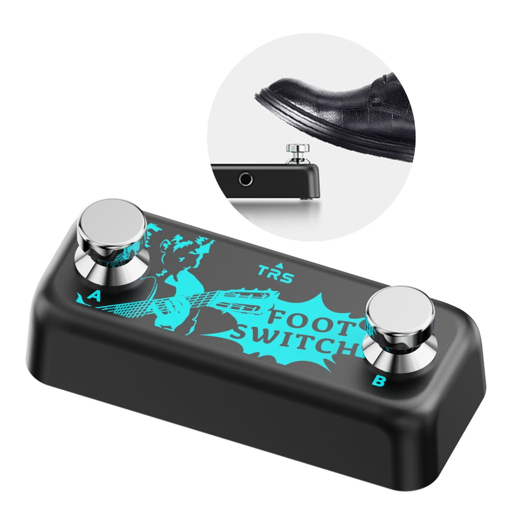 Precisions Control Double Foot Pedal Foot Controller Footswitch Pedal Instants Switches Board for Guitar Effect Pedal