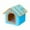 Blue, variant on Qiweii Removable Pet House Dog Kennel Cat Kennel Litter Room Type for Pets
