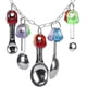 thumbnail image 5 of Loro Con Cucharas De Metal De Colores Colgando Jaula De Juguete Lovebird Para Loros. Afortunado Sencillez, 5 of 5