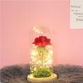 thumbnail image 4 of Artificial Rose Fake Flower LED Light Home Decor In Glass Dome for Birthday  Thanksgiving Day  Valentine‘s Day  and Mother‘s Day, 4 of 9