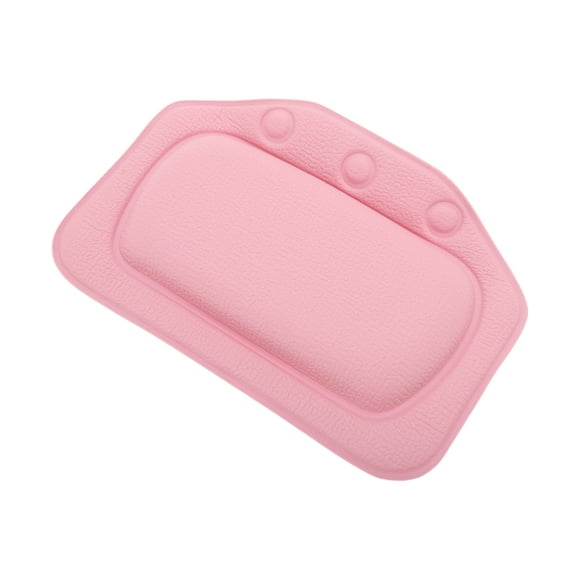 Almohada de Baño Suave para Cabeza y Cuello Rosa de 1 Pc