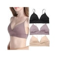thumbnail image 6 of Women Thin Shoulder Strap Padded Sport Bra Lady Seamless Deep V Underwire Bra Bikini Bra Brassiere Underwear, 6 of 6