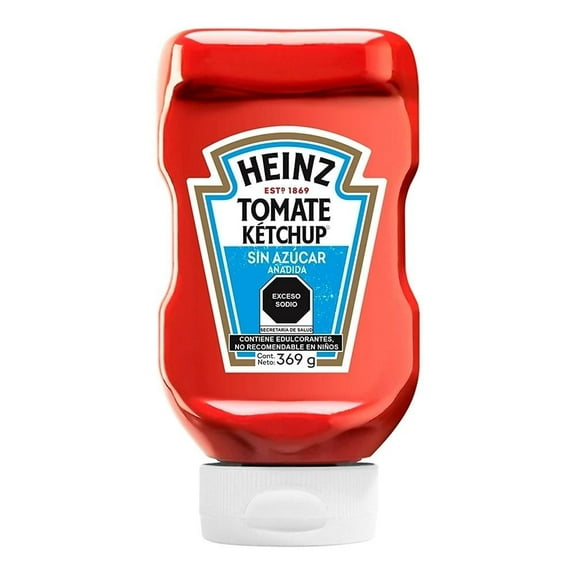 Catsup Heinz reducida en azúcar  369 g