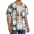 thumbnail image 2 of Kdxio Men's Hawaiian Shirt for Men Short Sleeve Shirt French Bulldog 2 Summer Casual Holiday Beach Button Down T-Shirts, 2 of 5