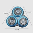 thumbnail image 2 of SH70 Complete Head Replacement Heads for Electric Shaver Series 7000 9000, 2 of 8