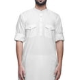 thumbnail image 2 of Atasi Kurta Longue en Coton pour Hommes Manches Longues Fête Indienne, 2 of 5