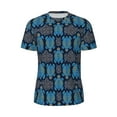 thumbnail image 5 of Wukai Turtle Print Men's Short-Sleeved Mesh T-Shirt,Quick-Dry Short Sleeve Workout T-Shirt-, 5 of 8