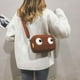 thumbnail image 4 of Bolsos de hombro para mujer a la moda, bolso cruzado con estampado de ojos de dibujos animados, regalo (marrón) Likrtyny Para estrenar, 4 of 6