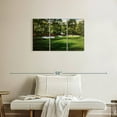 thumbnail image 2 of Elephant Stock Augusta National 13th Hole I Wall Art - Horizontal Multi Panel Canvas - Living Room Wall Decor - Sports Multi Panel - Green And Red Decor By Marci Rule - 33" x 20", 2 of 8
