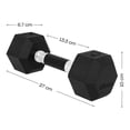 thumbnail image 2 of Set De Mancuernas Eleva  ELEVA-2MH Hexagonal 10 Lb Con 2 Pz, 2 of 8