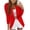 Red, variant on Clearance! Lisingtool Blazers for Women Women Blazers Coat Slim Cardigan Work office Suit 3/4 Sleeve Jacket formal Coat Black Promotion Sale