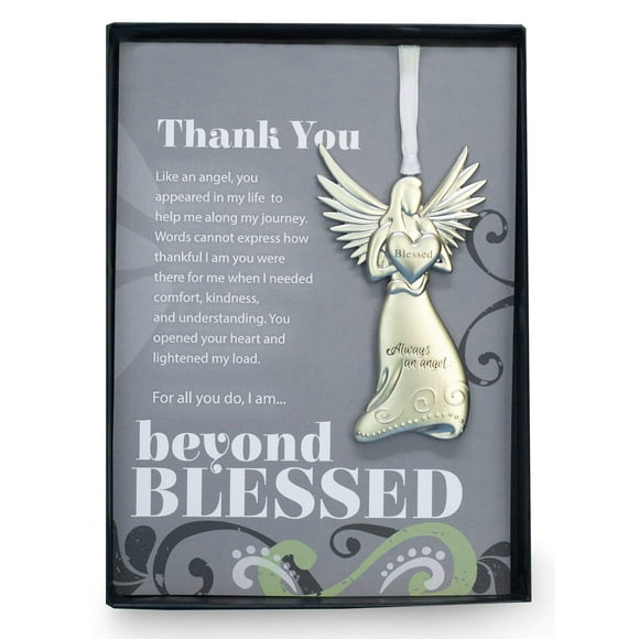 Beyond Blessed Angel with Thank You Sentiment - Gratitude Gift/Appreciation Gift/Thank You Gift for Friends/Mentor/Co-Worker/Neighbor/Thank You Ornament
