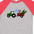 thumbnail image 4 of Inktastic Plaid Christmas Tractor with Cute Reindeer Boys or Girls Toddler T-Shirt, 4 of 5