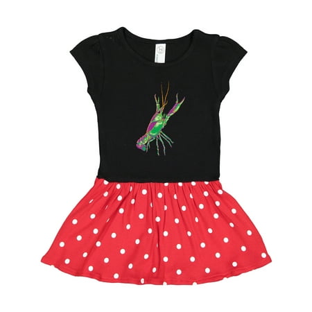 

Inktastic Mardi Gras Crayfish Artsy Gift Toddler Girl Dress