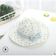 Kids Big Brim Fisherman Hat Summer Fashion Cartoon Fruit Bow Sun Hat Outdoor Cute Sunscreen Basin Hat