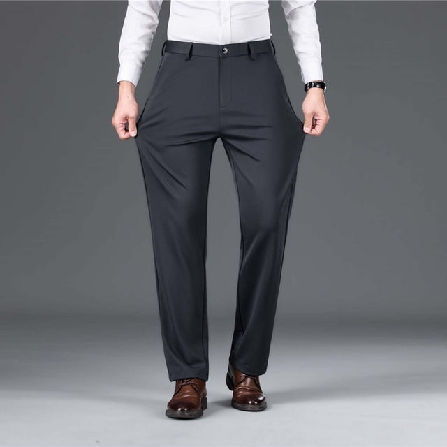 Pantalon Léger Extensible Décontracté Quotidien pour Hommes avec Coupe Moderne et Confort Respirant