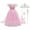 Pink Dress with Accessories, variant on Girls Sequins Princess Elsa Costume Birthday Party Christmas Fancy Dress