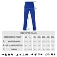 thumbnail image 5 of Zusmen Mens Fleece Cargo Sweatpants Multi-pocket Loose Casual M-5XL Tall And Big Size(Royal blue L), 5 of 5