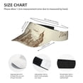 thumbnail image 2 of Kdxio New York Print Sun Visor Hat Golf Visor Adjustable Velcro Outdoor Sports Cap for Men Women, 2 of 6