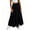 A-Black512, variant on Wxolcjlv Womens Tiered Maxi Skirt Ruffle Elastic Waist Flowy Skirts