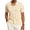Apricot, variant on Men's Knit Short Sleeve Button Down Shirts Shirt for Casual Beach Caramel Color XXL