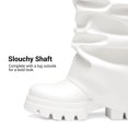thumbnail image 4 of DREAM PAIRS Women's Slouch Mid-Calf Boots, Ruched Fold-Over Platform Boots, Trendy Chunky Heel Tall Boots for Party, Club and Everyday Wear, 4 of 7