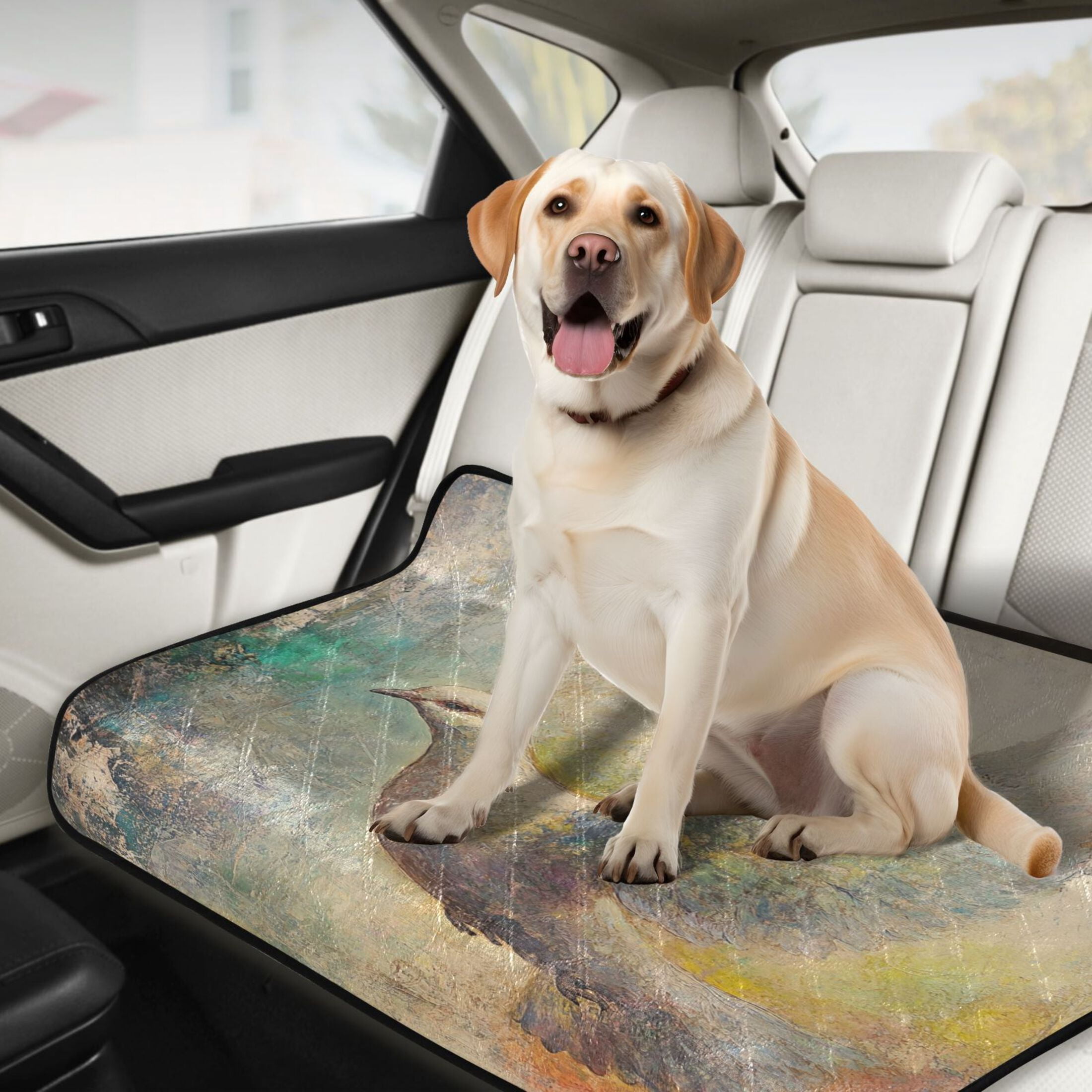 Qxltty Dove Of Peace Cat litter Pads Pet Set of 2 Diaper Mats Center Anti-leakage Layer Absorbent Soft and Comfortable