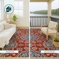 thumbnail image 4 of Addison Rugs Chantille Indoor/Outdoor Traditional Global Red Machine Washable Rectangle Rug, 10' x 14', 4 of 8