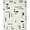 Black/Gray, variant on Livabliss Freud Modern Solid Area Rug, 6'7" x 9', Off-White