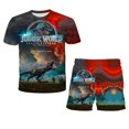 thumbnail image 1 of 2023 año verano Jurassic World Dominion moda niño niña pantalones cortos ropa niños camiseta ropa niños 1-14 años ropa Suit3T Gao Jinjia LED, 1 of 2