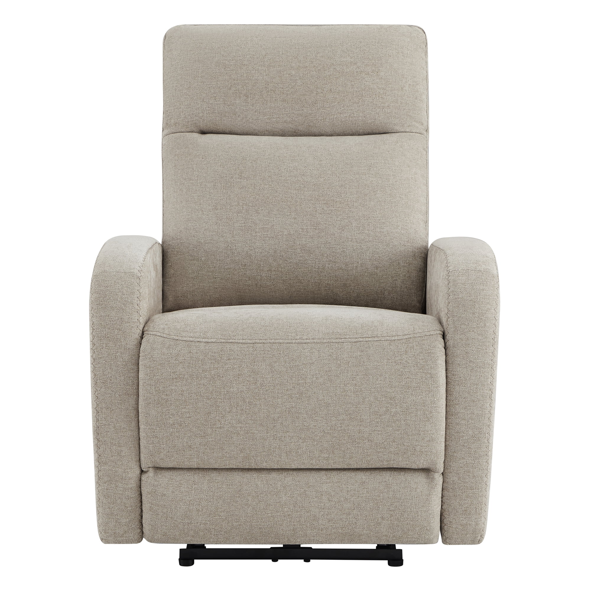 Spruce & Spring Zero Wall Hugger Power Recliner for Compact Spaces, Khaki-Fabric