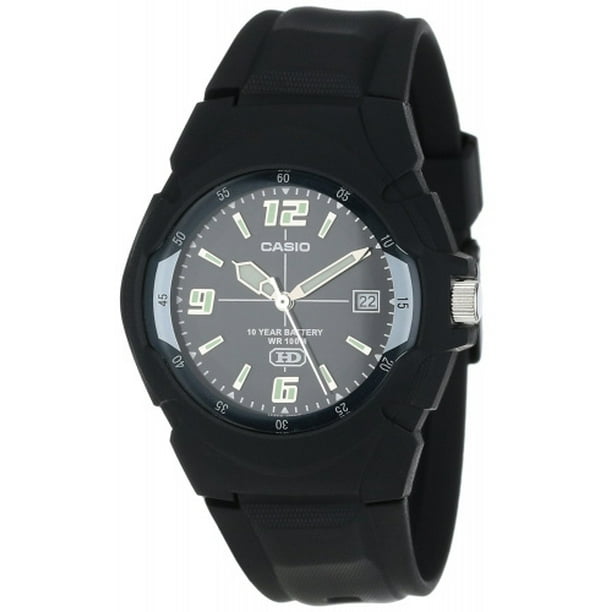 Casio analog black dial best sale men's watch