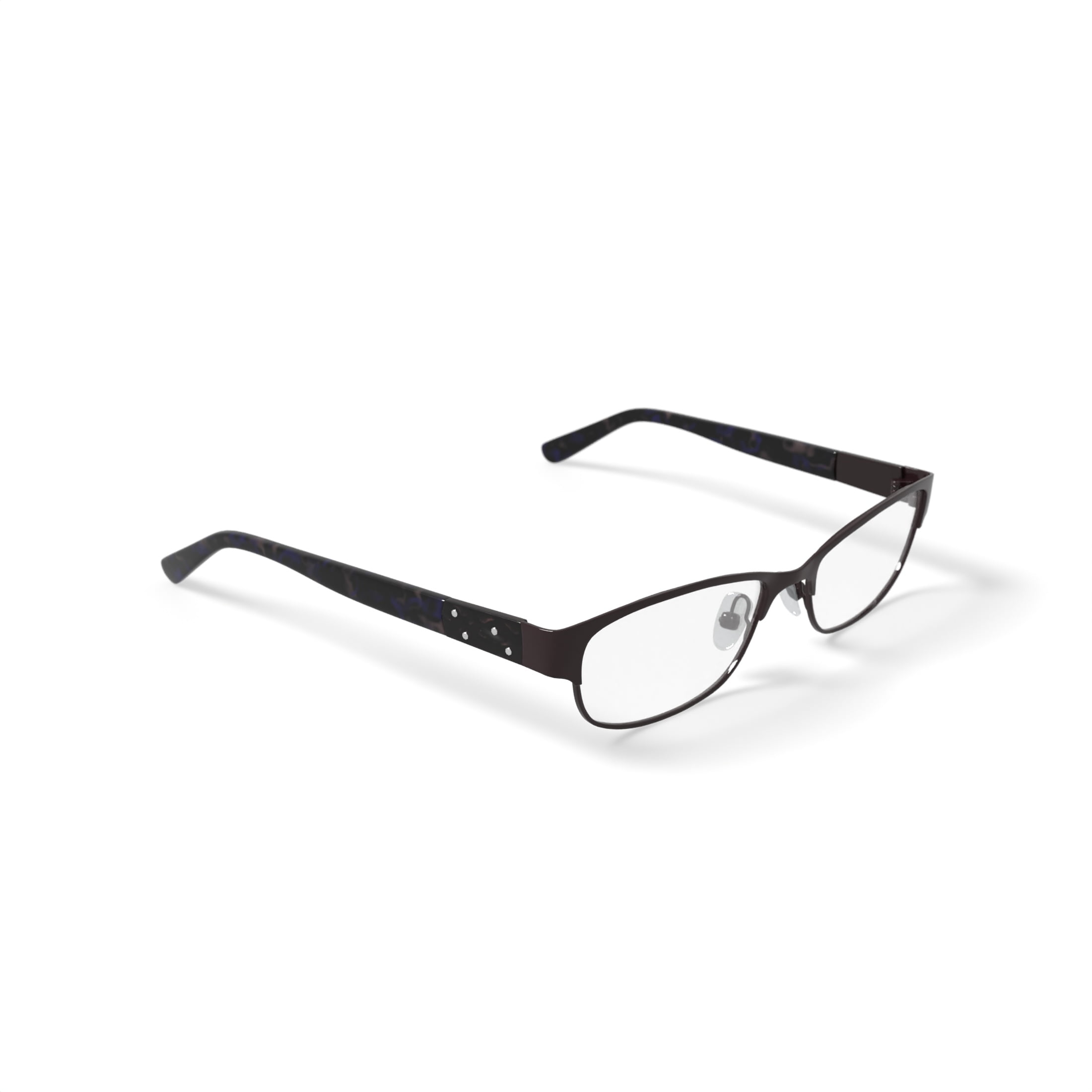 Christie Brinkley Women's C308 Oval Prescription Eyeglasses with Case, Brown