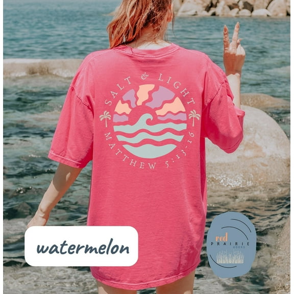 Salt And Light Shirt Christian Clothes Shirt Beach Christian Stay Salty Shirt Teen Gift for Christian Bible Verse Shirt Cute